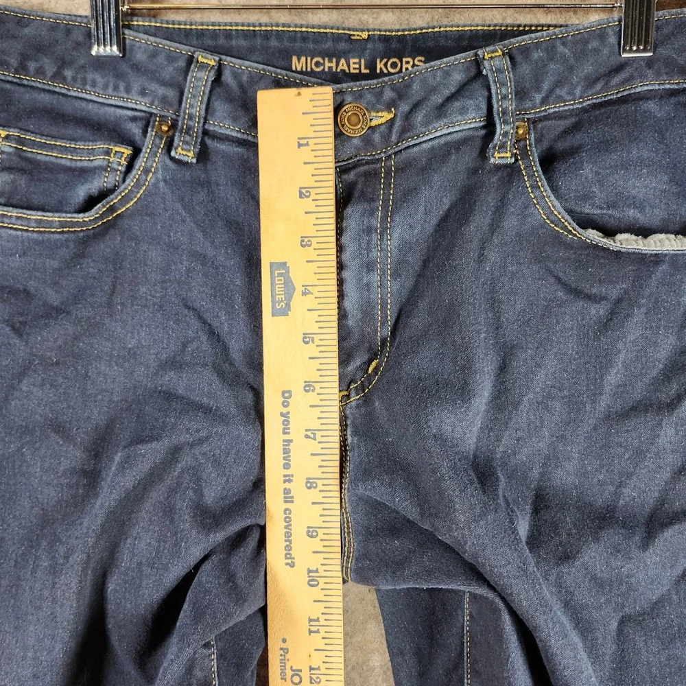 MICHAEL KORS Izzy‎ Skinny Jeans Dark Wash Women Size 14W Stretch Denim Preppy